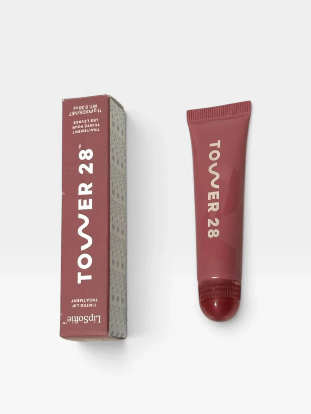 💖Tower 28 Beauty - Lip Softie - Lip Treatment Tinted Lip Balm - Sugar Plum